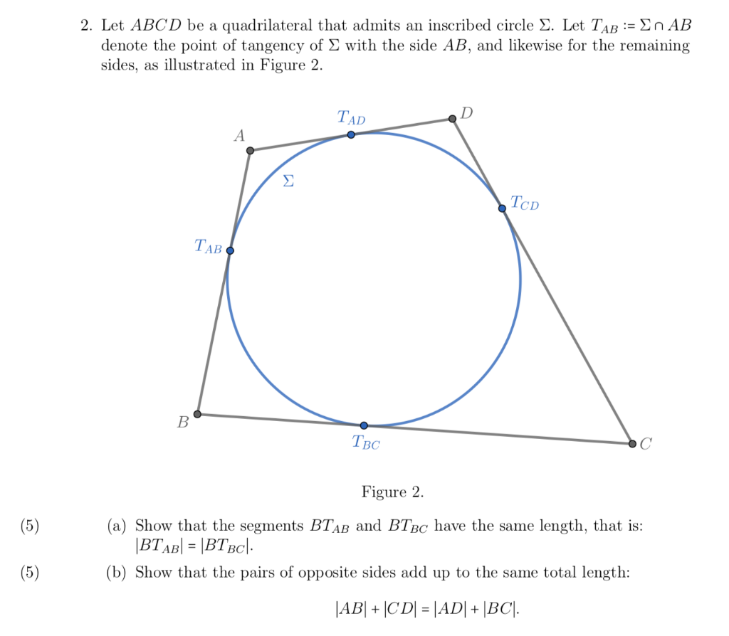 Solved Let ABCD be a quadrilateral that admits an | Chegg.com