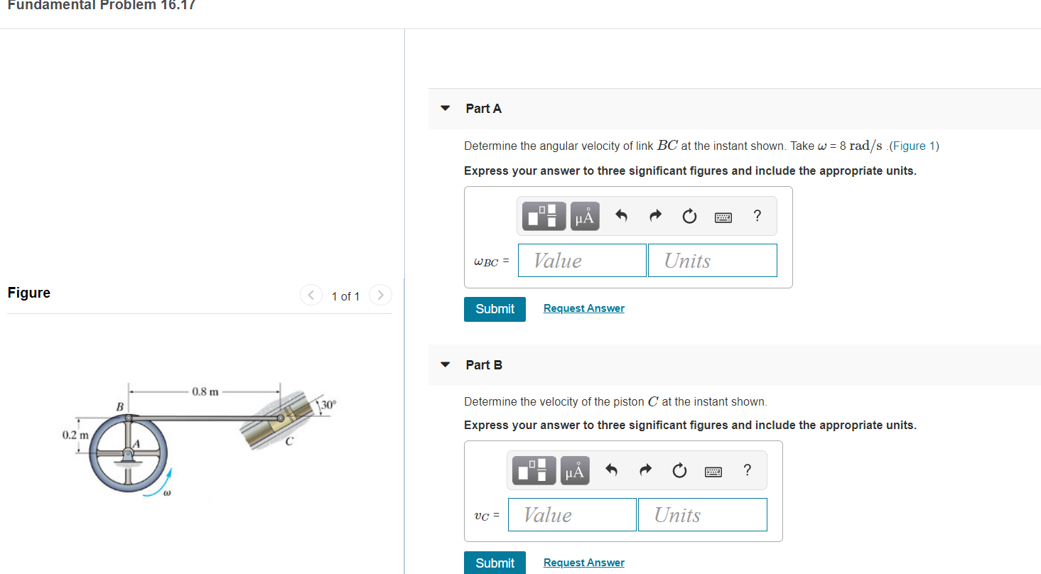 Solved Fundamental Problem 16.17 Part A Determine the | Chegg.com