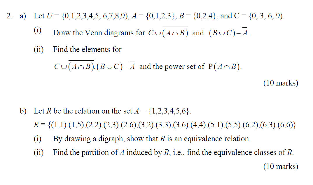 Solved 2. A) Let | Chegg.com