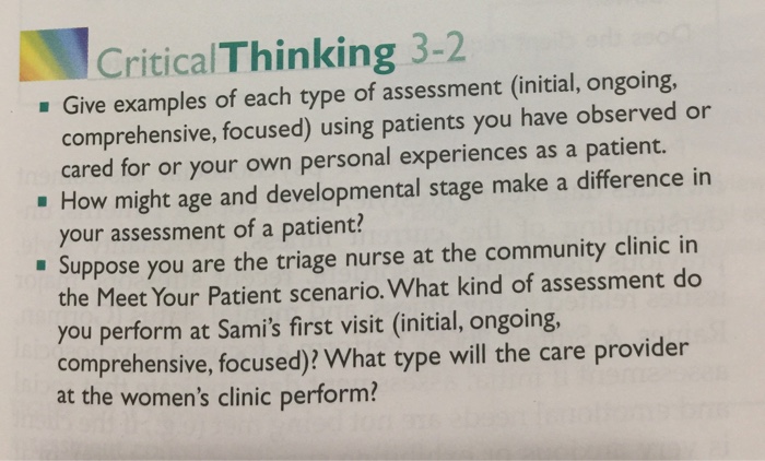 critical thinking exercise 3 3 answers