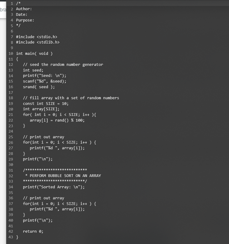 Solved Array sorting, as the name suggests, is a technique | Chegg.com