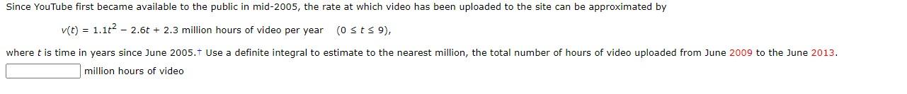 Solved Since YouTube first became available to the public in | Chegg.com