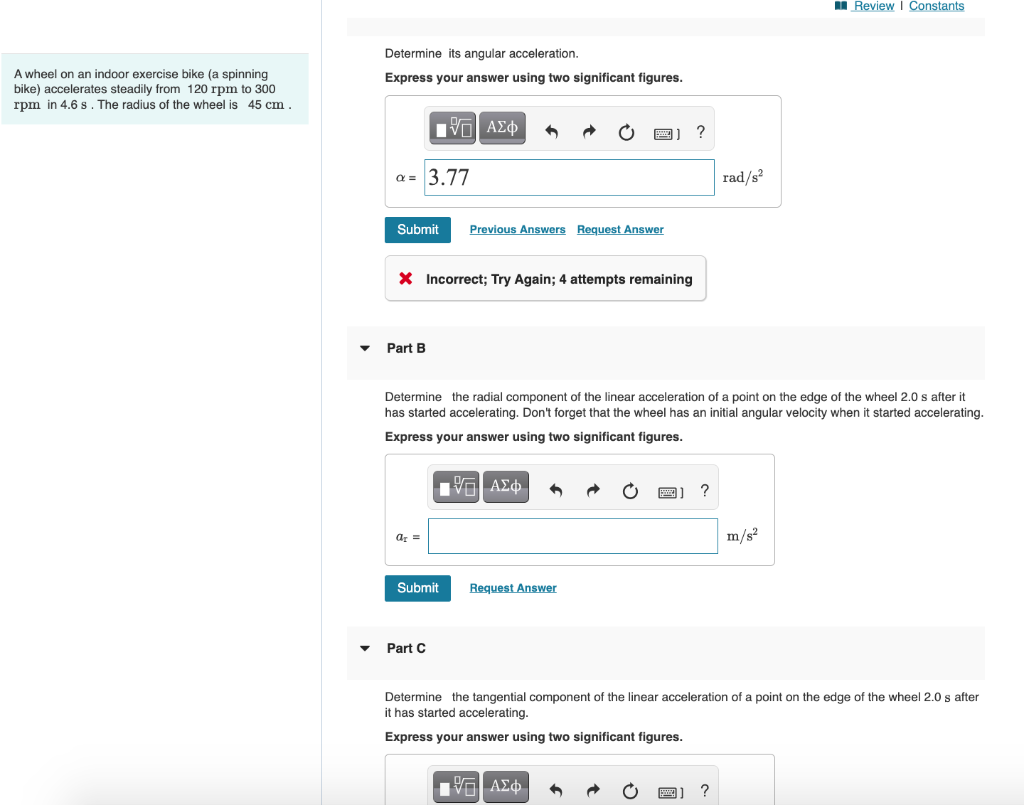 Solved Determine Its Angular Acceleration. A Wheel On An | Chegg.com