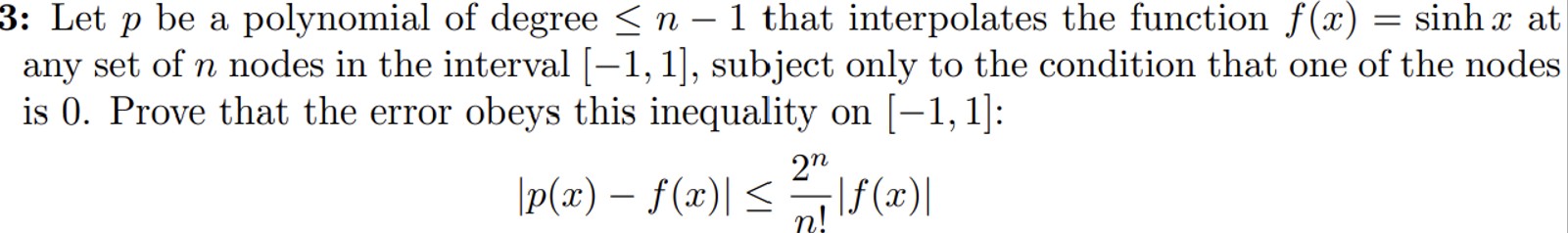 Solved Let p ﻿be a polynomial of degree ≤n-1 ﻿that | Chegg.com