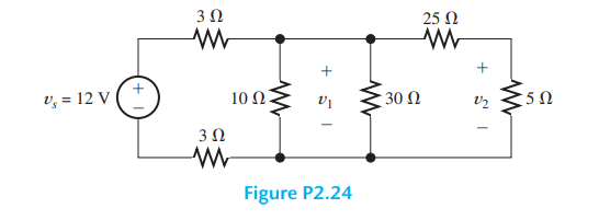 Solved 2.26. Consider the circuit shown in Figure P2.24. | Chegg.com