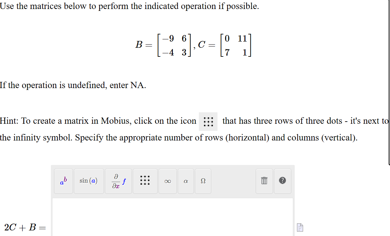 Solved 2C+B= | Chegg.com