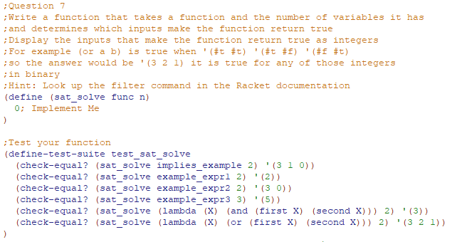 Solved ; Question 7 ;Write A Function That Takes A Function | Chegg.com