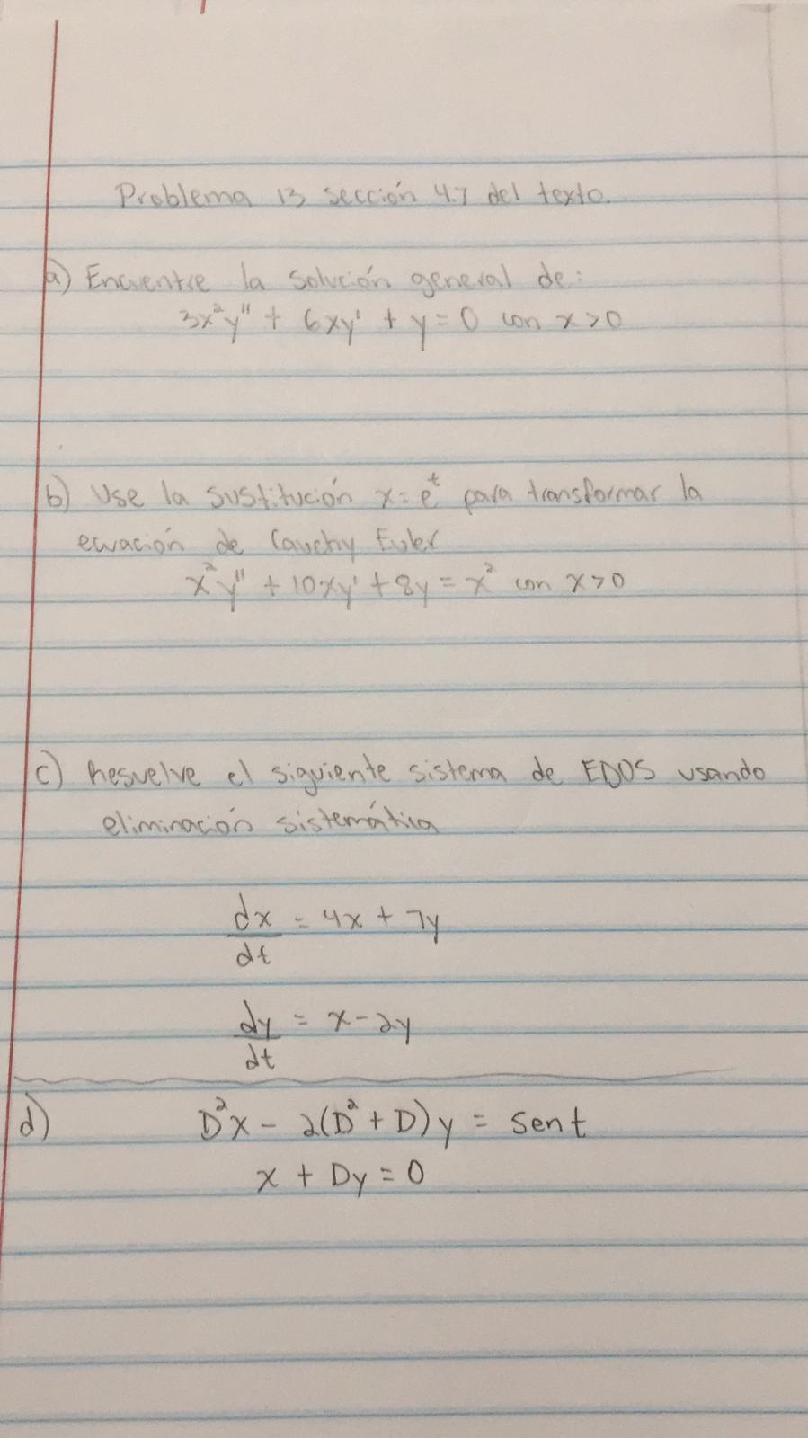 Solved A Find The General Solution Of 3x 2y 6xy Y 0 With Chegg Com