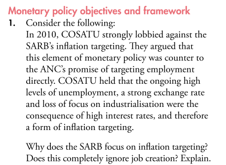 Solved Monetary Policy Objectives And FrameworkConsider The | Chegg.com ...