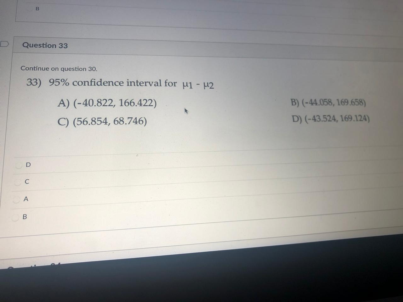 Solved Question 30 Use the following information for | Chegg.com
