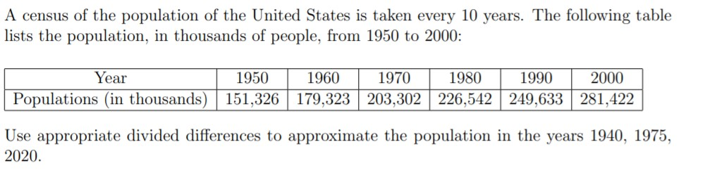 Solved A Census Of The Population Of The United States Is | Chegg.com