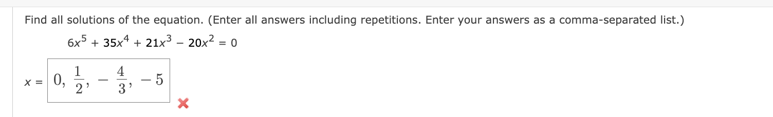 Solved Find all solutions of ﻿the equation. (Enter ﻿all | Chegg.com
