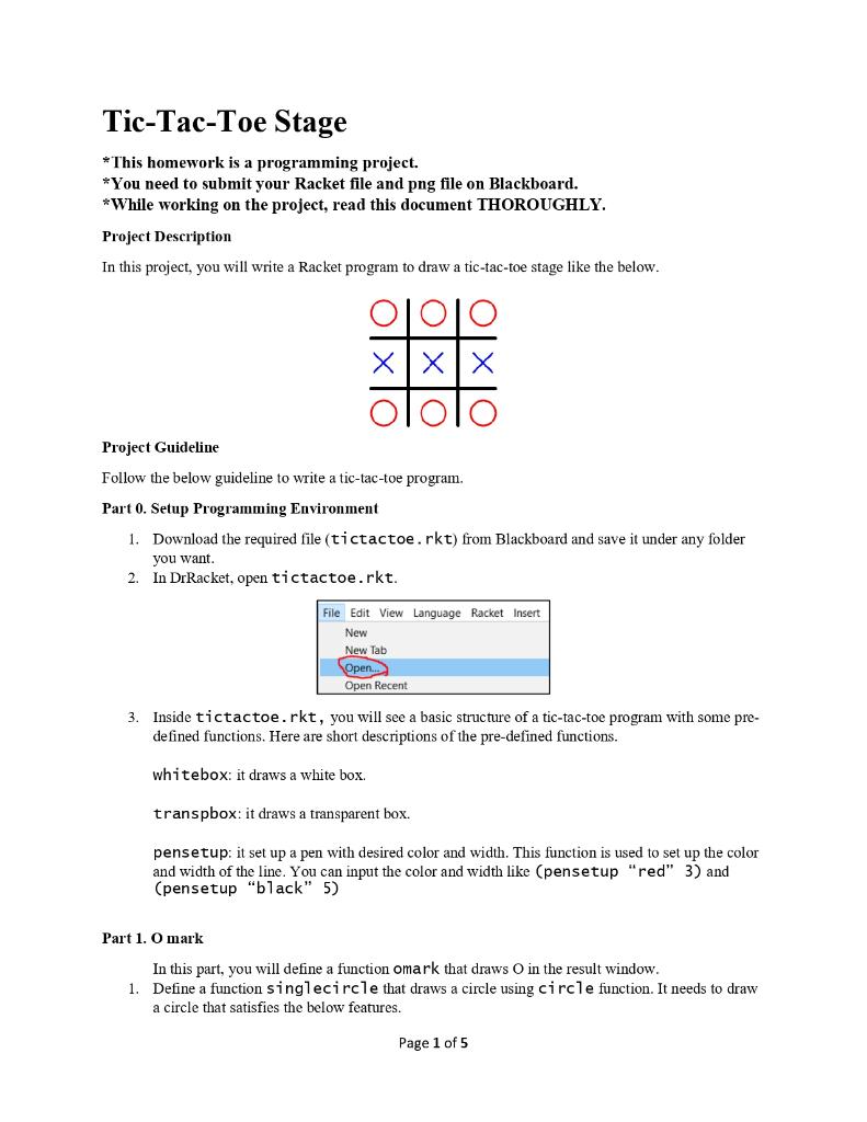 Solved Tic-Tac-Toe Stage * This homework is a programming | Chegg.com