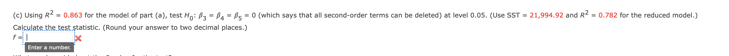 Solved Calculate the test statistic and determine the | Chegg.com