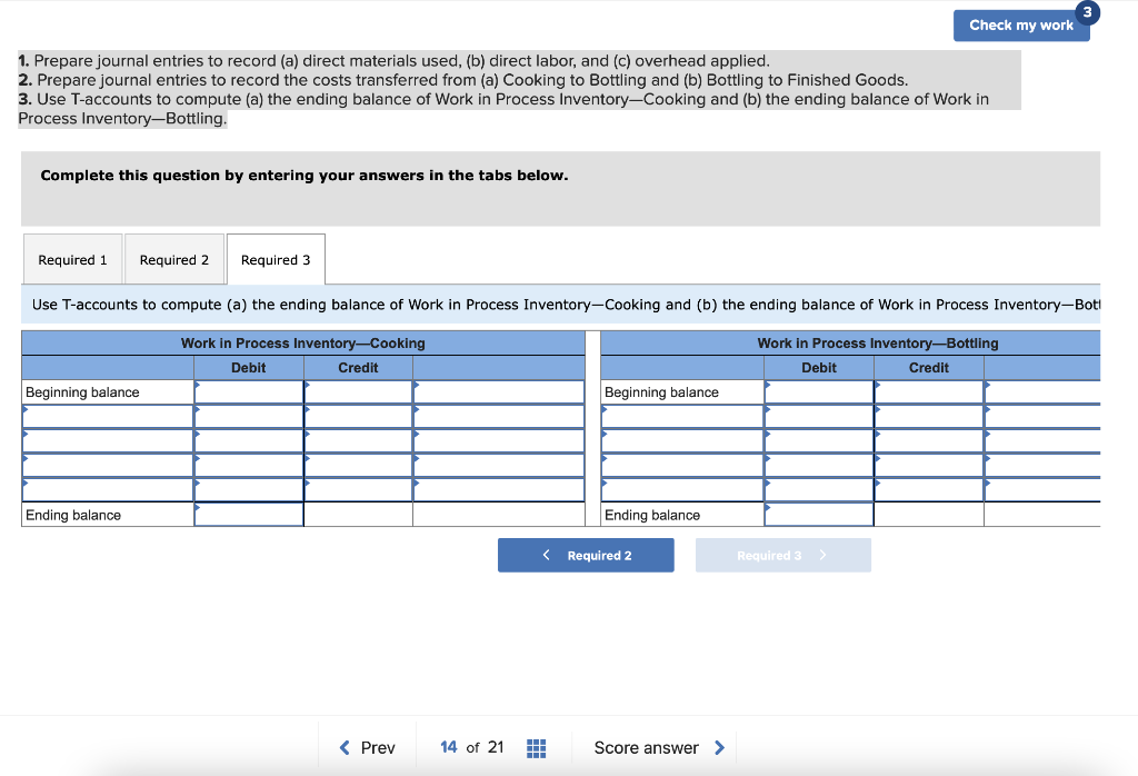 Solved Sharpe Company makes organic salsa in two