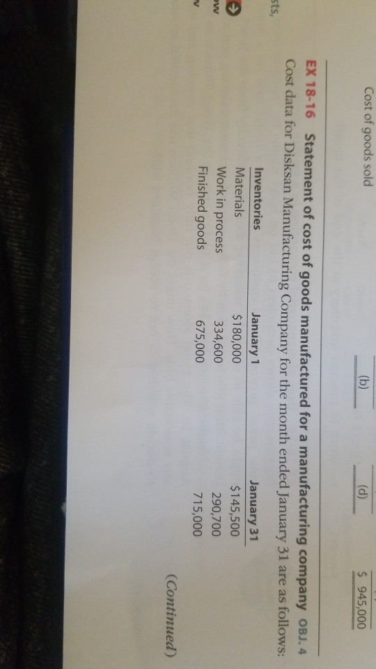 Solved hapter 18 Introduction to Managerial Accounting 913 | Chegg.com