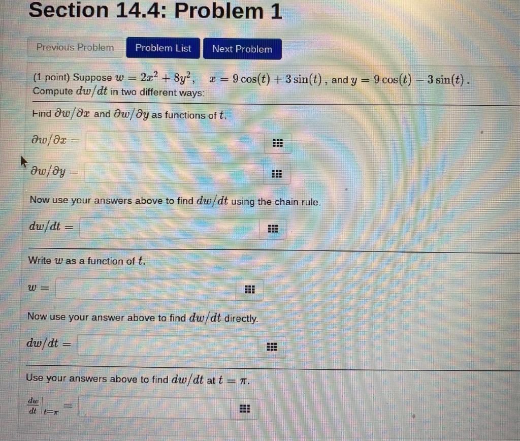Solved Section 14.4: Problem 1 Previous Problem Problem List | Chegg.com