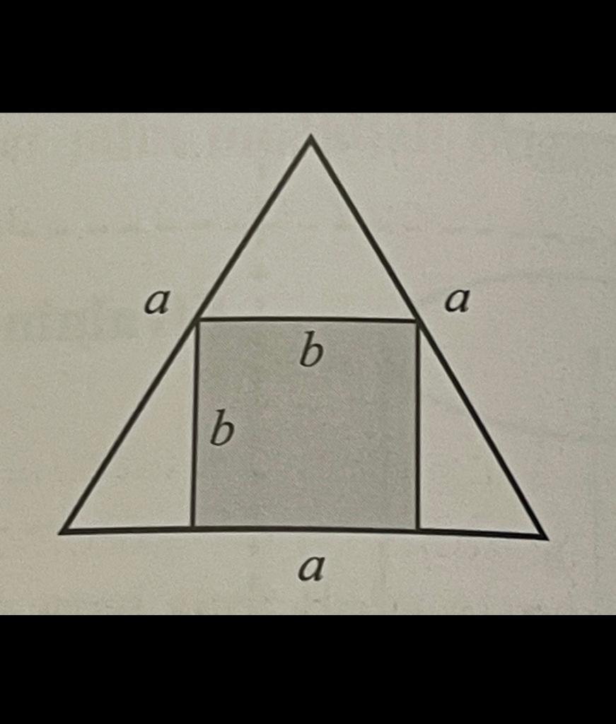 Solved find the area of the square when a=1 and all the | Chegg.com