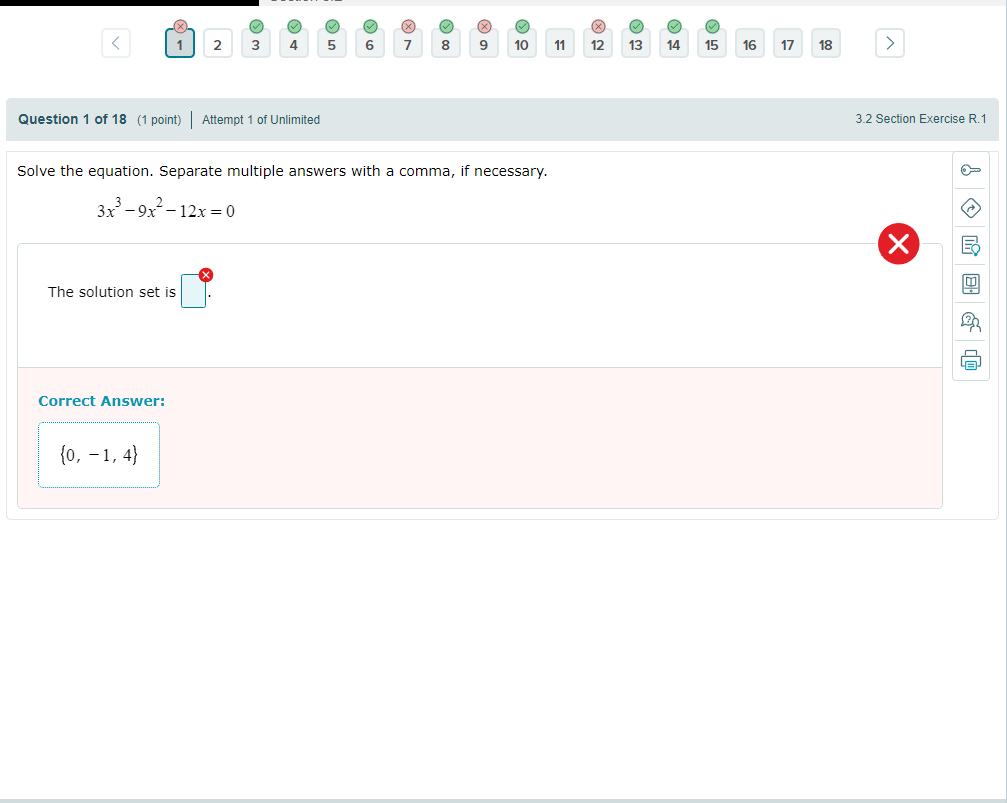 Solved Solve the equation. Separate multiple answers with a | Chegg.com