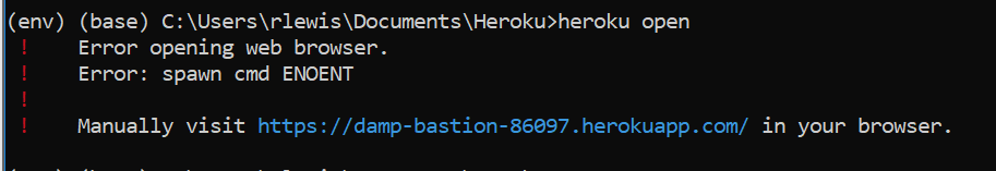 Solved HEROKU --I am in a virtualenv in python and I was | Chegg.com