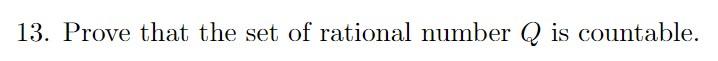 prove that the rational number set q is countable