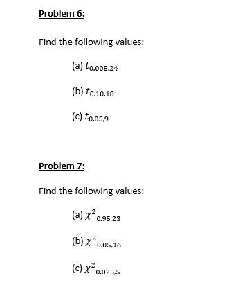 Solved Problem 6:Find The Following | Chegg.com