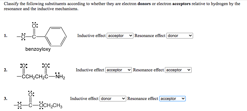 Solved Classify the following substituents according to | Chegg.com