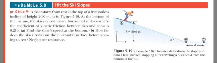 Ski Math Solved e Xa Mp Le 5.8 Hit the Ski Slopes pr ObLe M A skier | Chegg.com