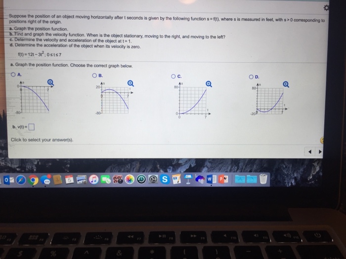 Solved Suppose the position of an object moving horizontally