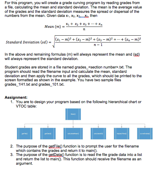 Solved For this program, you will create a grade curving | Chegg.com
