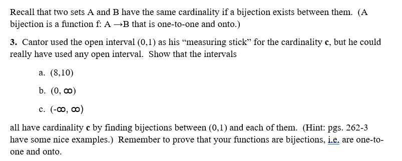 Solved Recall That Two Sets A And B Have The Same | Chegg.com