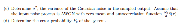 Solved 1. (20pt) A digital communication system uses the | Chegg.com
