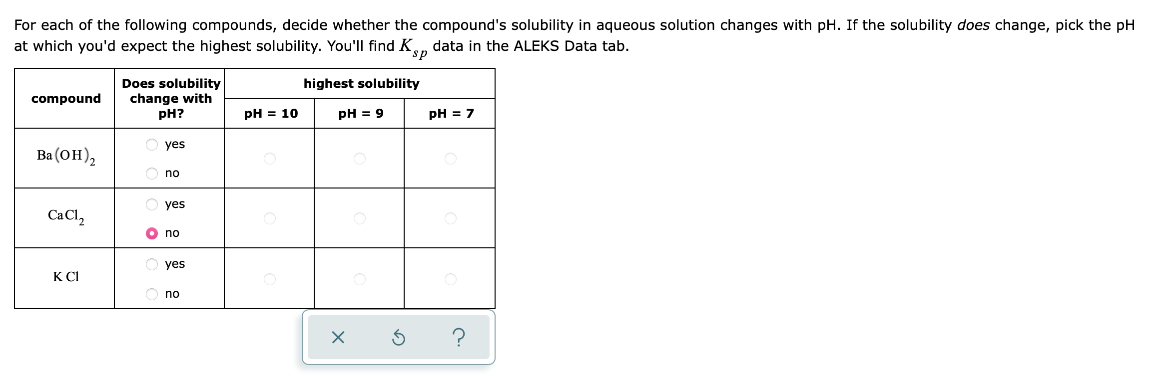 Solved For each of the following compounds, decide whether | Chegg.com