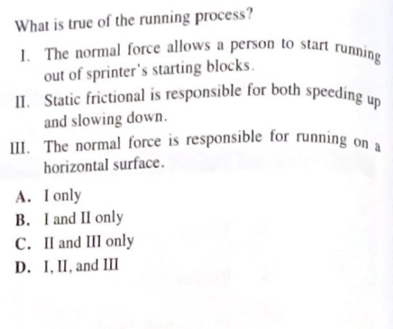 Solved What is true of the running process? 1. The normal | Chegg.com