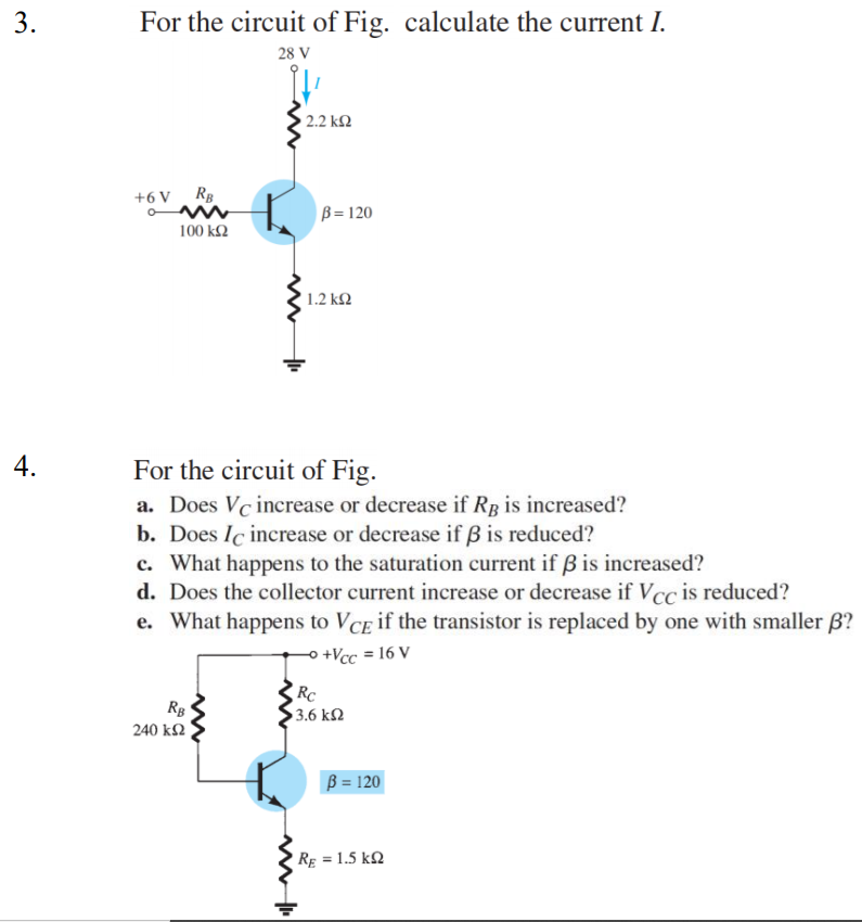 Solved Given Vc = 8 V For The Network Of Fig. Determine: A. | Chegg.com