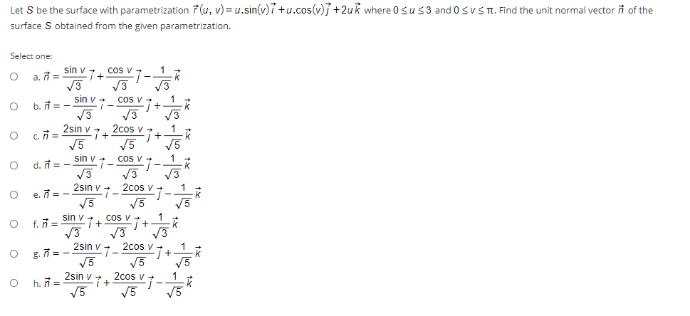 Solved Let S Be The Surface With Parametrization 7 U V Chegg Com