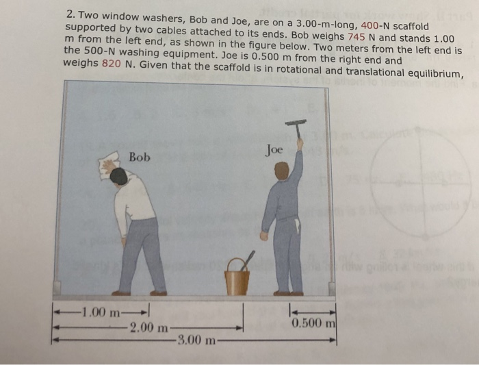 Solved 2. Two window washers, Bob and Joe, are on a