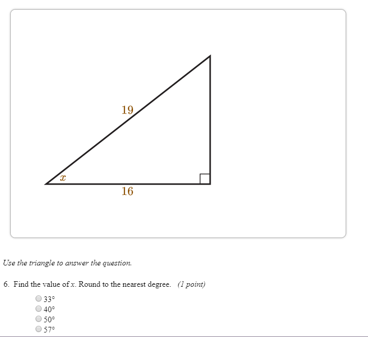 Solved 24 26 10 Use the triangle to answer the question. 3. | Chegg.com