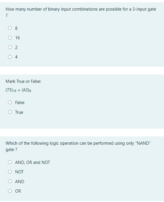 in a 3 bit binary number how many possible combinations are there