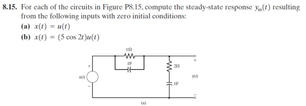 Solved 8.15. ﻿For Each Of The Circuits In Figure P8.15, | Chegg.com