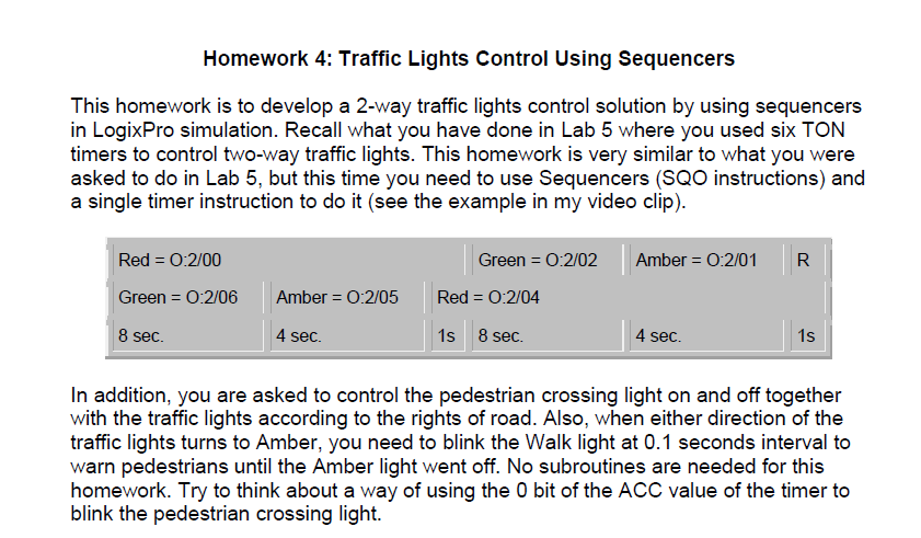 logixpro traffic light sequencer