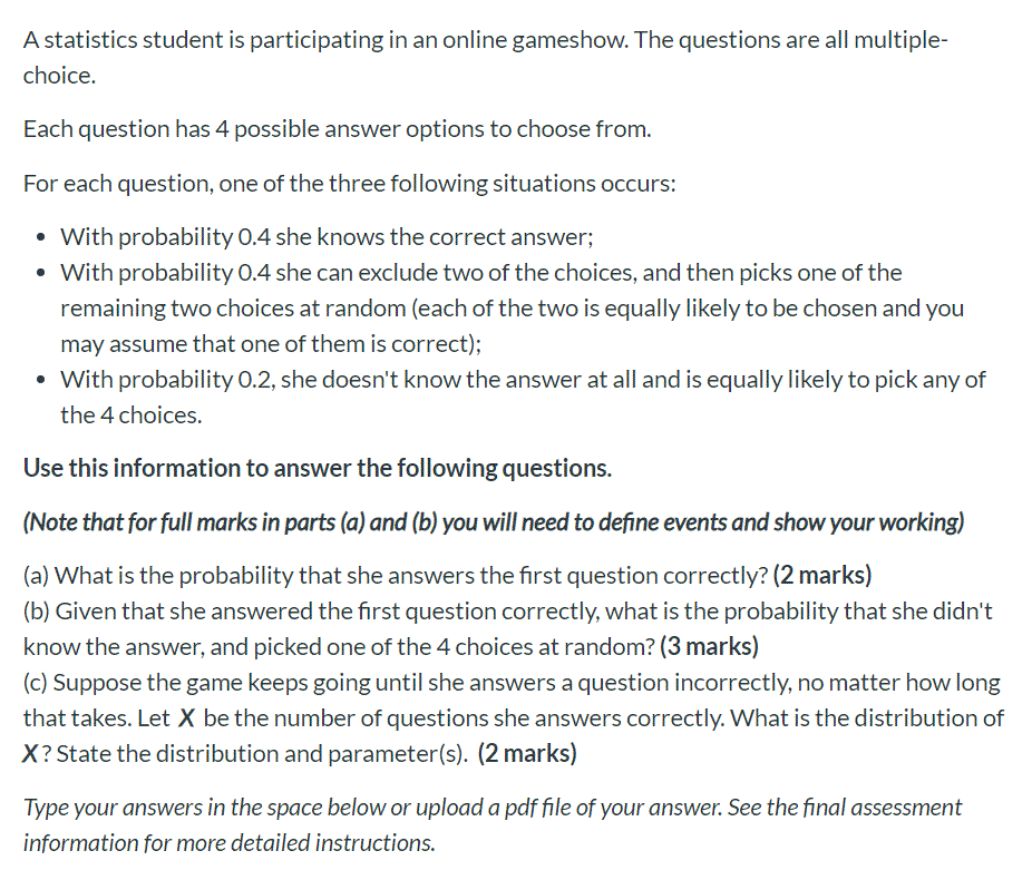 Multiple Choice Questions In Probability And Statistics With Answers Pdf