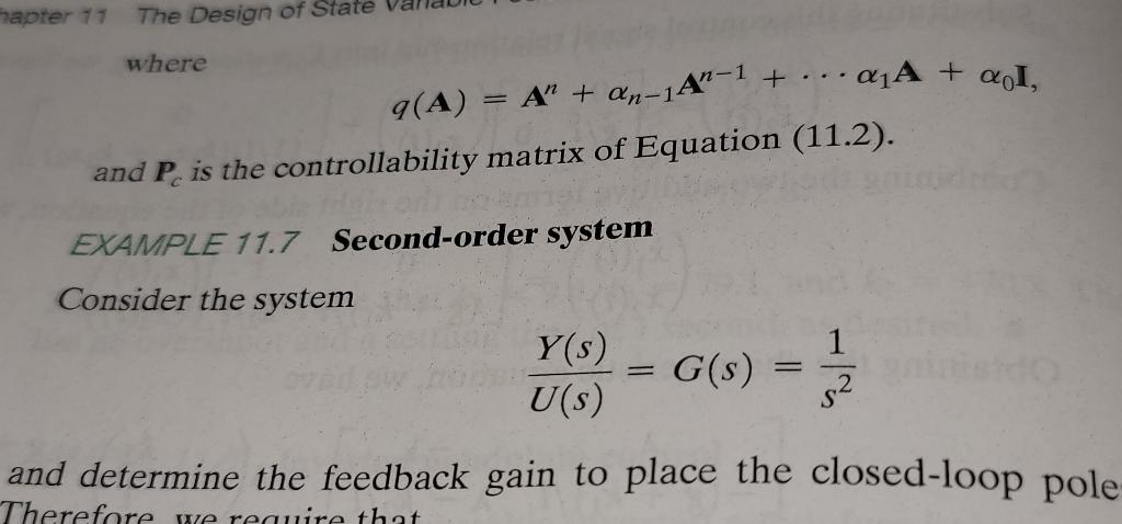 Solved Consider again the system of Example 11.7 when we | Chegg.com