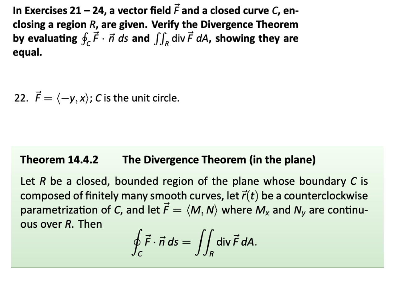 Solved In Exercises 21 24 A Vector Field F And A Close Chegg Com