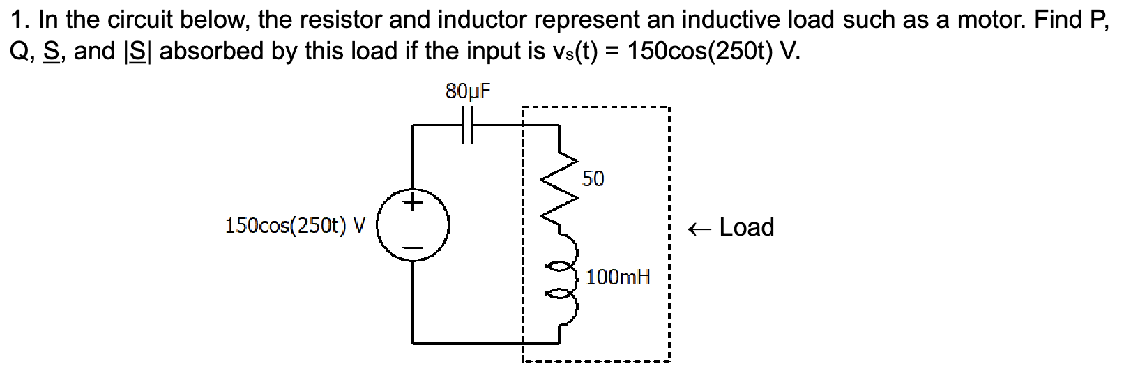 Solved In the circuit below, the resistor and inductor | Chegg.com