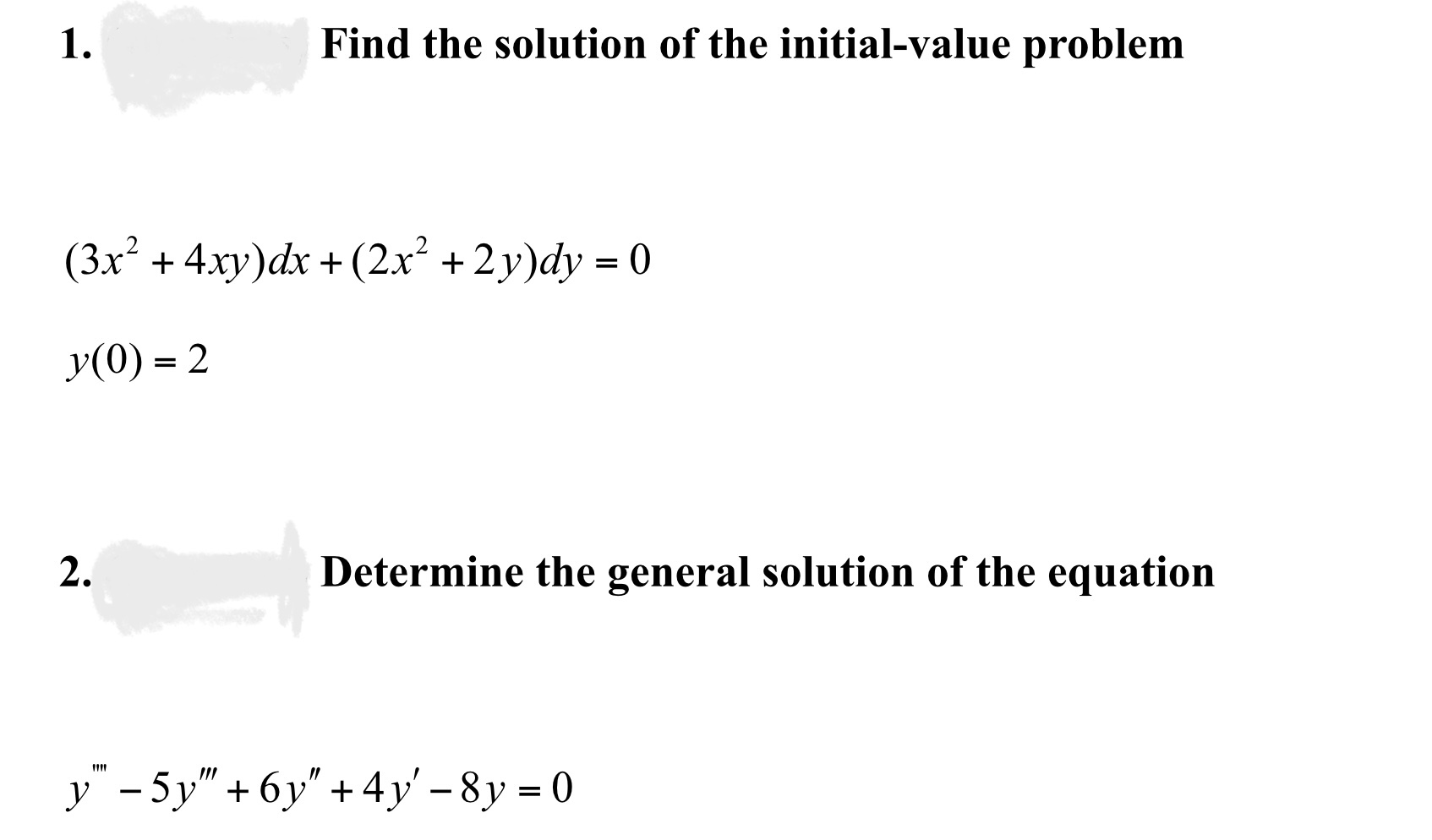 Solved 1. Find the solution of the initial-value problem | Chegg.com