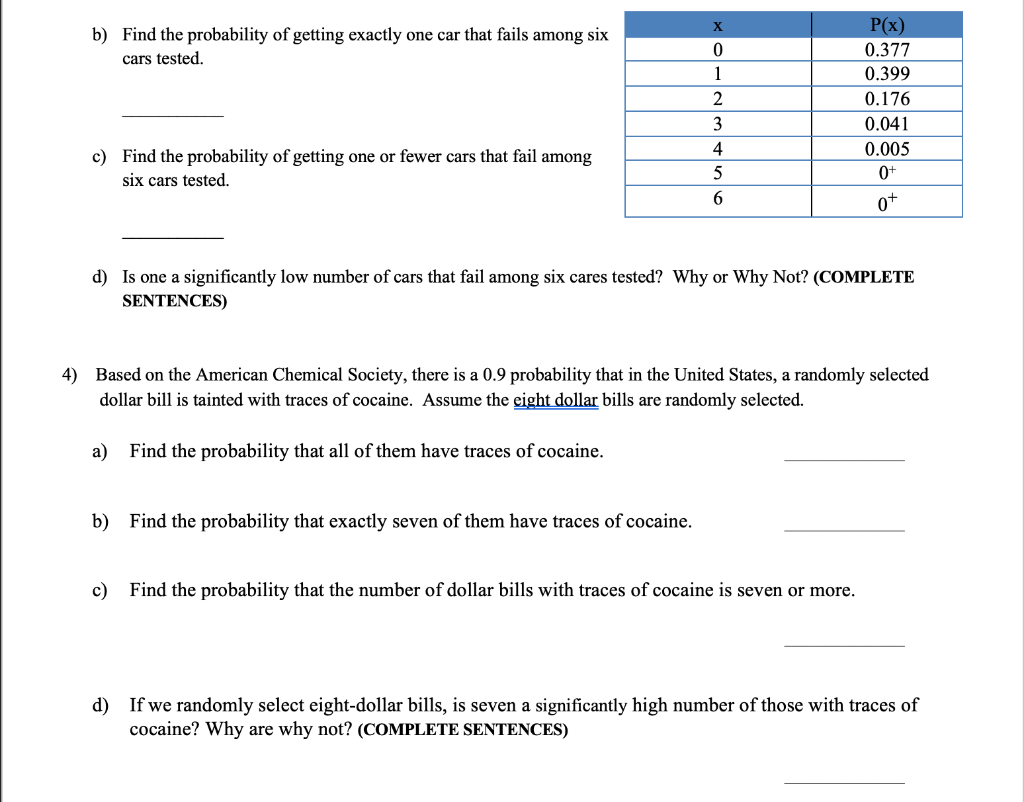 Solved If a probability distribution is given find the mean | Chegg.com