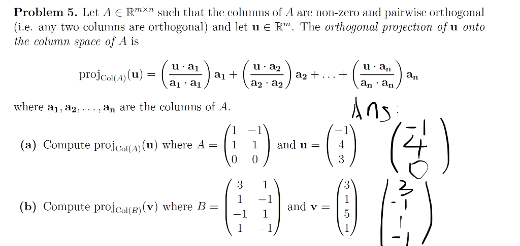 Solved Problem 2 Consider The Inconsistent System Of Lin Chegg Com