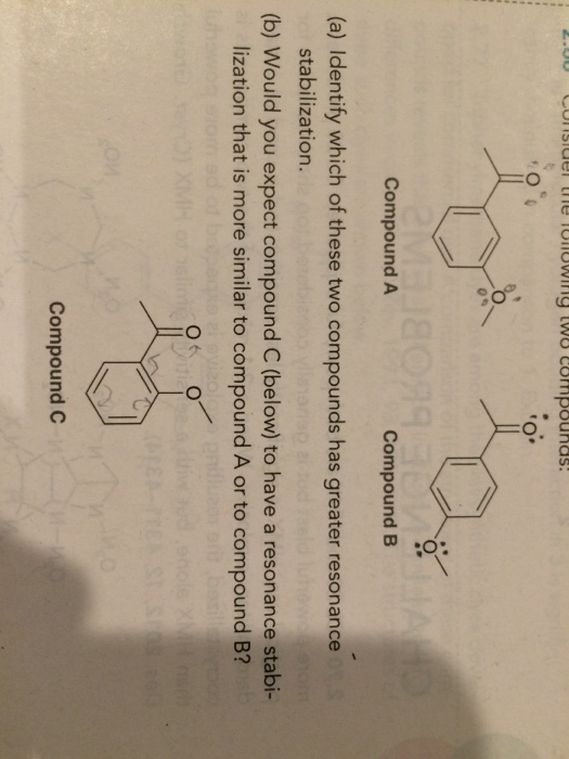 Solved tO. Compound A Compound B (a) Identify which of these
