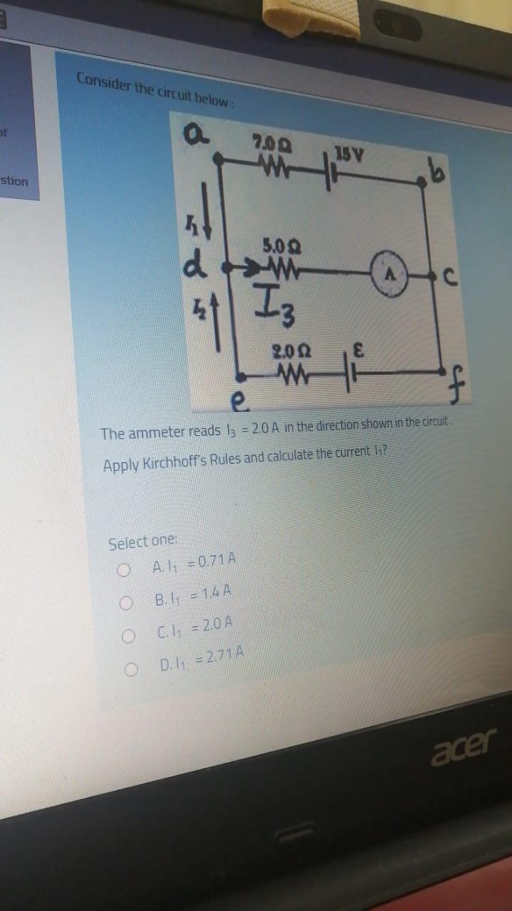 Solved Consider The Circuit Below: 15 Y B Stion Ht D 5.00 W | Chegg.com